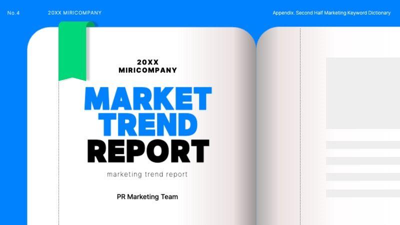 Kitschy Gen MZ Marketing Trends Report in Blue and Mint